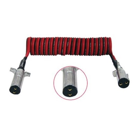 Tectran Powercoil-Vertical Dual Pole-15Ft - 4 Gauge - 2 12 Lds 37419